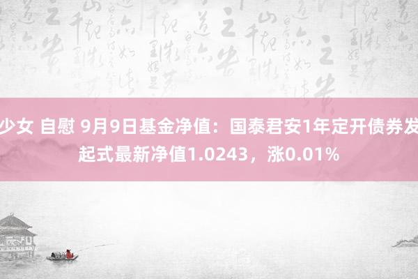少女 自慰 9月9日基金净值：国泰君安1年定开债券发起式最新净值1.0243，涨0.01%