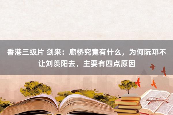 香港三级片 剑来：廊桥究竟有什么，为何阮邛不让刘羡阳去，主要有四点原因