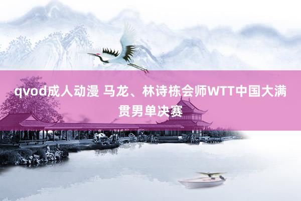 qvod成人动漫 马龙、林诗栋会师WTT中国大满贯男单决赛