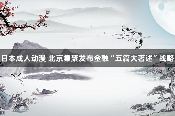 日本成人动漫 北京集聚发布金融“五篇大著述”战略