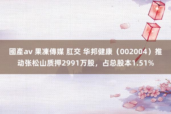 國產av 果凍傳媒 肛交 华邦健康（002004）推动张松山质押2991万股，占总股本1.51%