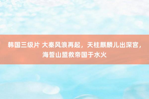 韩国三级片 大秦风浪再起，天柱麒麟儿出深宫，海誓山盟救帝国于水火