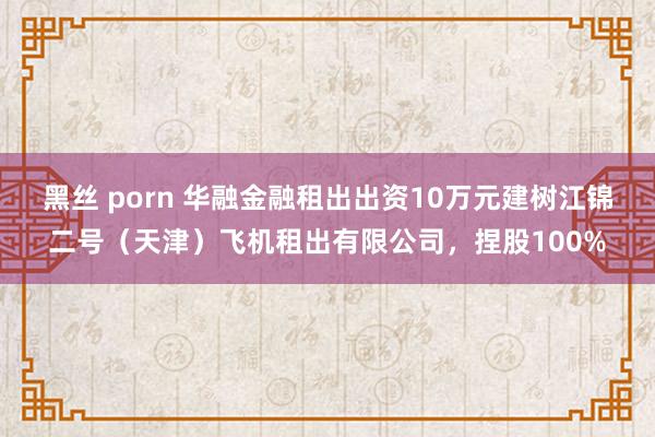 黑丝 porn 华融金融租出出资10万元建树江锦二号（天津）飞机租出有限公司，捏股100%