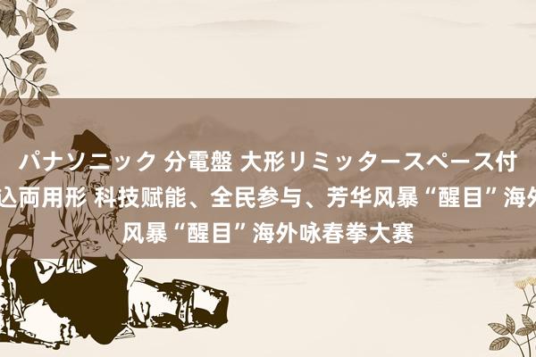 パナソニック 分電盤 大形リミッタースペース付 露出・半埋込両用形 科技赋能、全民参与、芳华风暴“醒目”海外咏春拳大赛