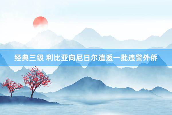 经典三级 利比亚向尼日尔遣返一批违警外侨