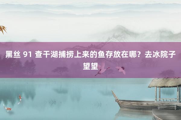 黑丝 91 查干湖捕捞上来的鱼存放在哪？去冰院子望望