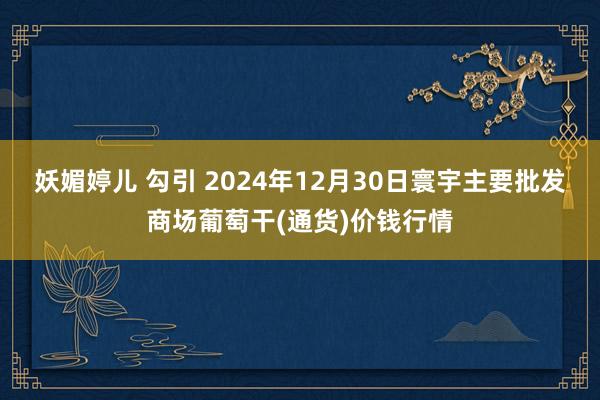 妖媚婷儿 勾引 2024年12月30日寰宇主要批发商场葡萄干(通货)价钱行情