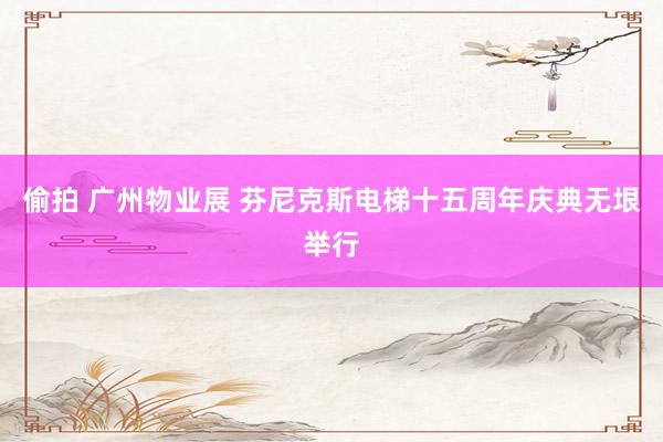 偷拍 广州物业展 芬尼克斯电梯十五周年庆典无垠举行