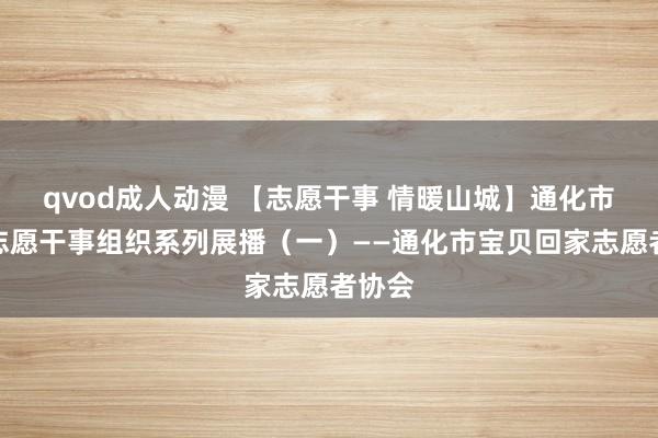 qvod成人动漫 【志愿干事 情暖山城】通化市优秀志愿干事组织系列展播（一）——通化市宝贝回家志愿者协会