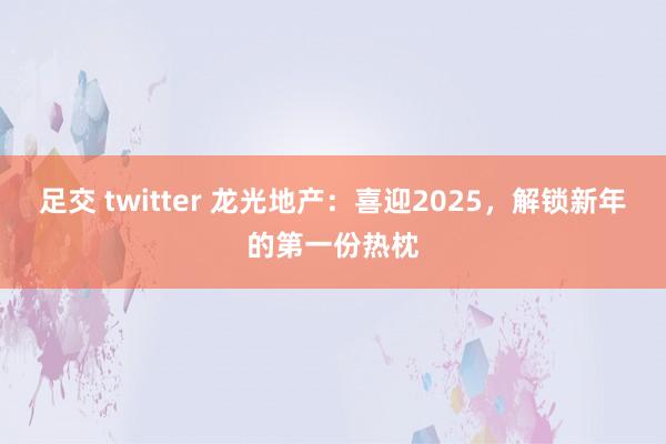 足交 twitter 龙光地产：喜迎2025，解锁新年的第一份热枕
