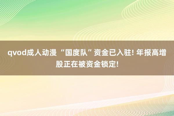qvod成人动漫 “国度队”资金已入驻! 年报高增股正在被资金锁定!