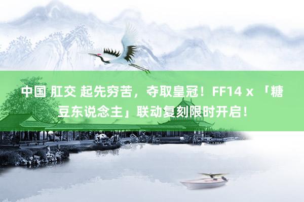 中国 肛交 起先穷苦，夺取皇冠！FF14 x 「糖豆东说念主」联动复刻限时开启！