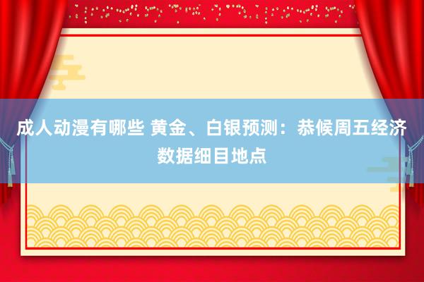 成人动漫有哪些 黄金、白银预测：恭候周五经济数据细目地点