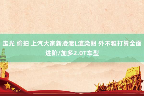走光 偷拍 上汽大家新凌渡L渲染图 外不雅打算全面进阶/加多2.0T车型