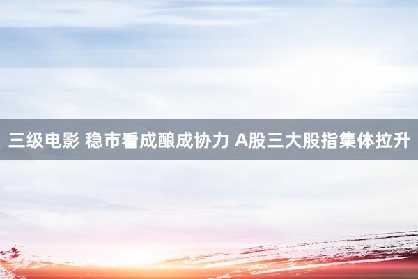 三级电影 稳市看成酿成协力 A股三大股指集体拉升