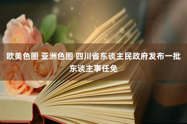 欧美色图 亚洲色图 四川省东谈主民政府发布一批东谈主事任免