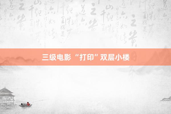 三级电影 “打印”双层小楼