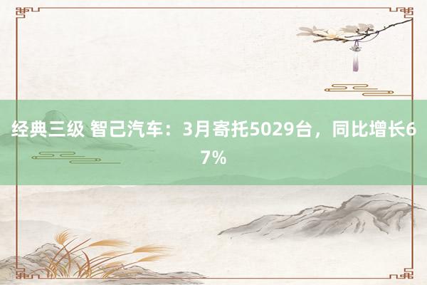 经典三级 智己汽车：3月寄托5029台，同比增长67%