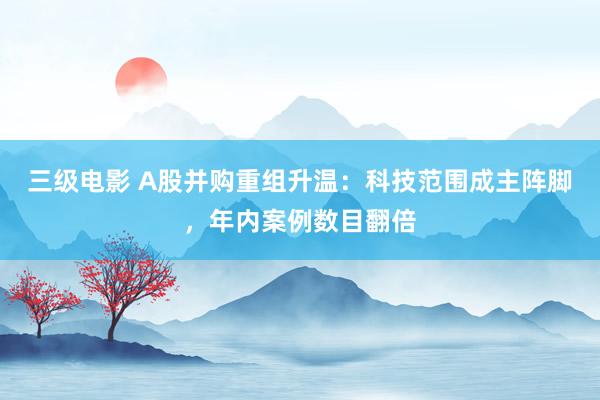 三级电影 A股并购重组升温：科技范围成主阵脚，年内案例数目翻倍