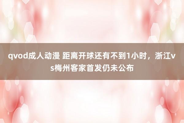 qvod成人动漫 距离开球还有不到1小时，浙江vs梅州客家首发仍未公布