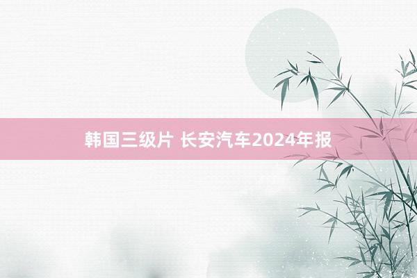 韩国三级片 长安汽车2024年报