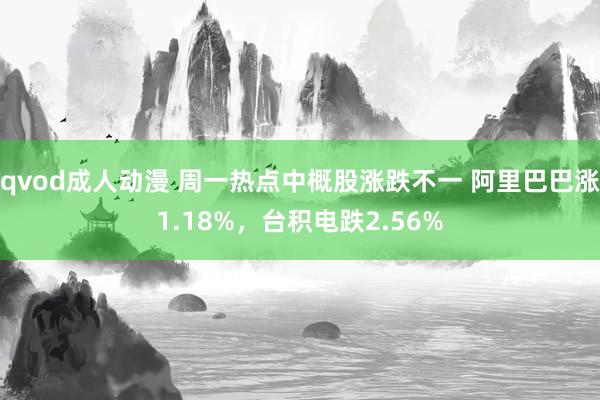 qvod成人动漫 周一热点中概股涨跌不一 阿里巴巴涨1.18%，台积电跌2.56%