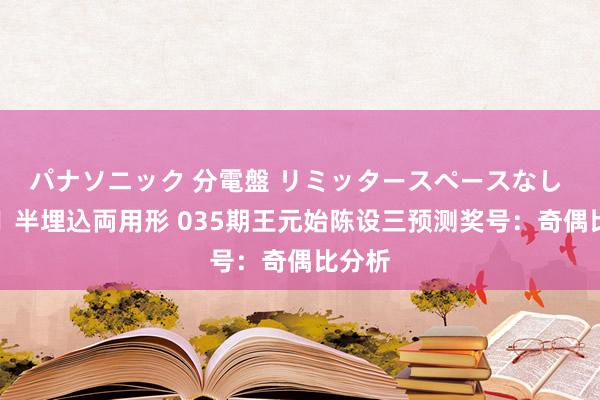パナソニック 分電盤 リミッタースペースなし 露出・半埋込両用形 035期王元始陈设三预测奖号：奇偶比分析