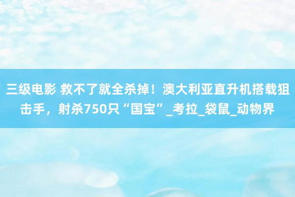 三级电影 救不了就全杀掉！澳大利亚直升机搭载狙击手，射杀750只“国宝”_考拉_袋鼠_动物界